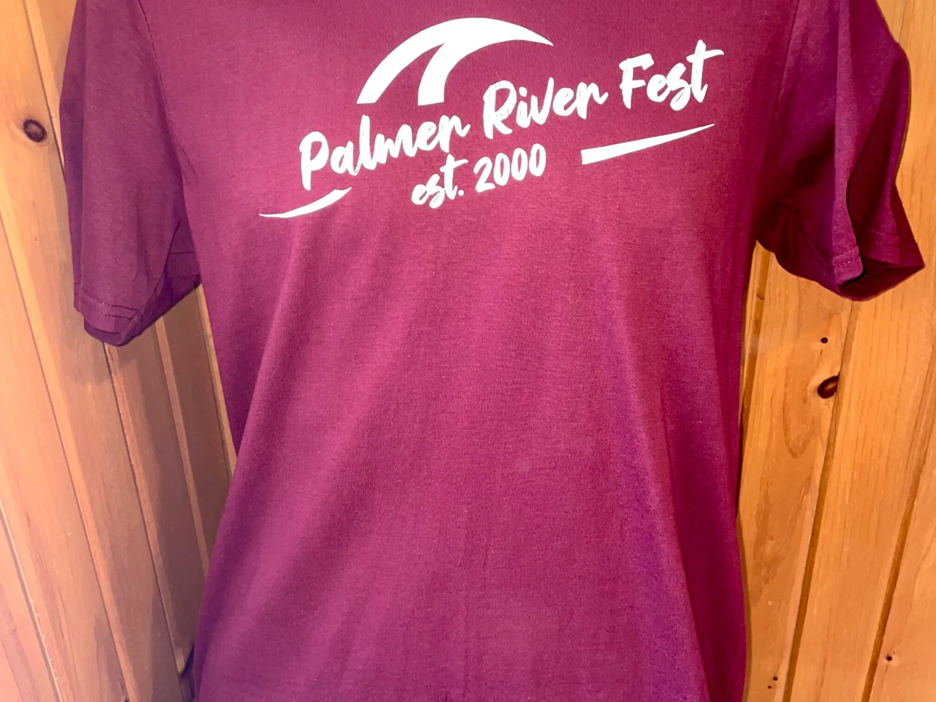 a person wearing a purple shirt